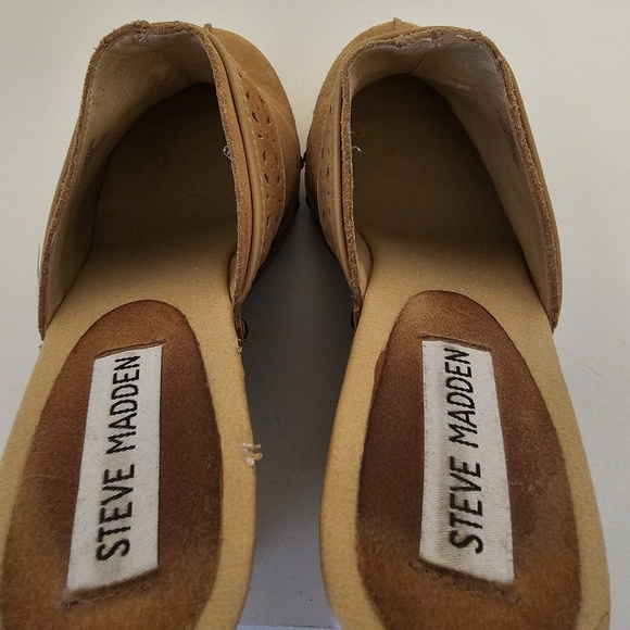 Steve Madden tan suede wedges size 7.5 - Picture 3 of 5